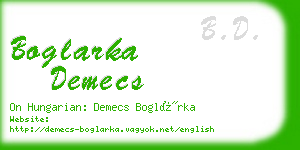 boglarka demecs business card